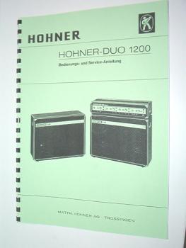 Hohner - Duo 1200 / technische Unterlage